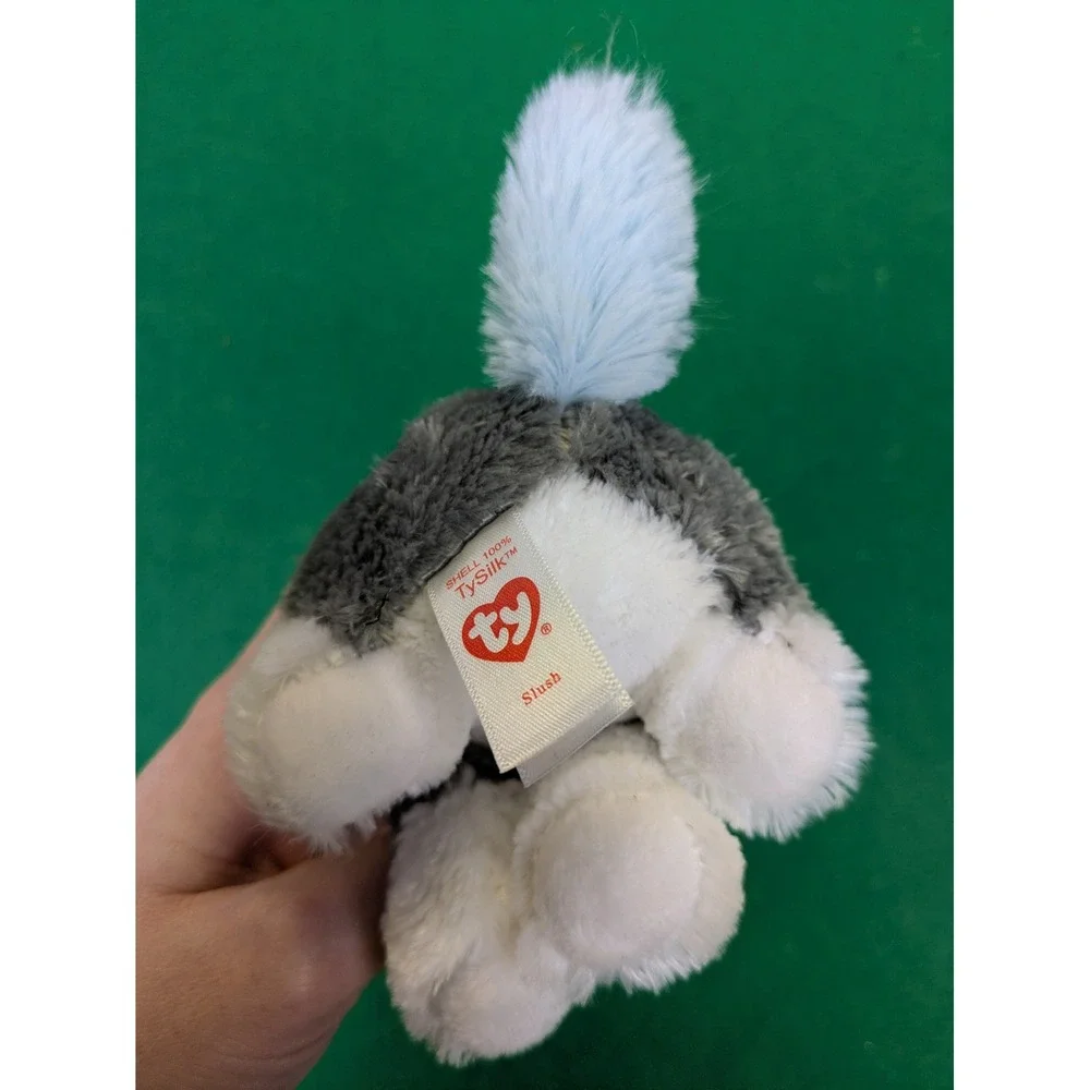 Ty Beanie Boos Slush Husky Gray White Blue Sled Dog‎ Plush 6
